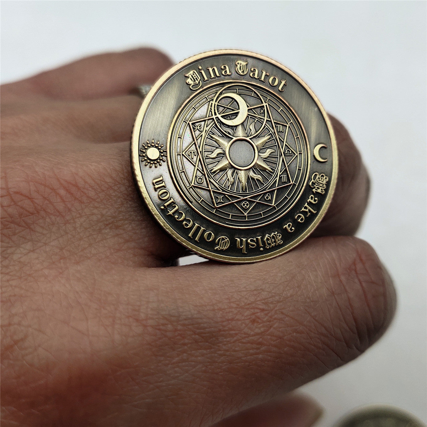 Euramerican Tarot Bronze Commemorative Coin