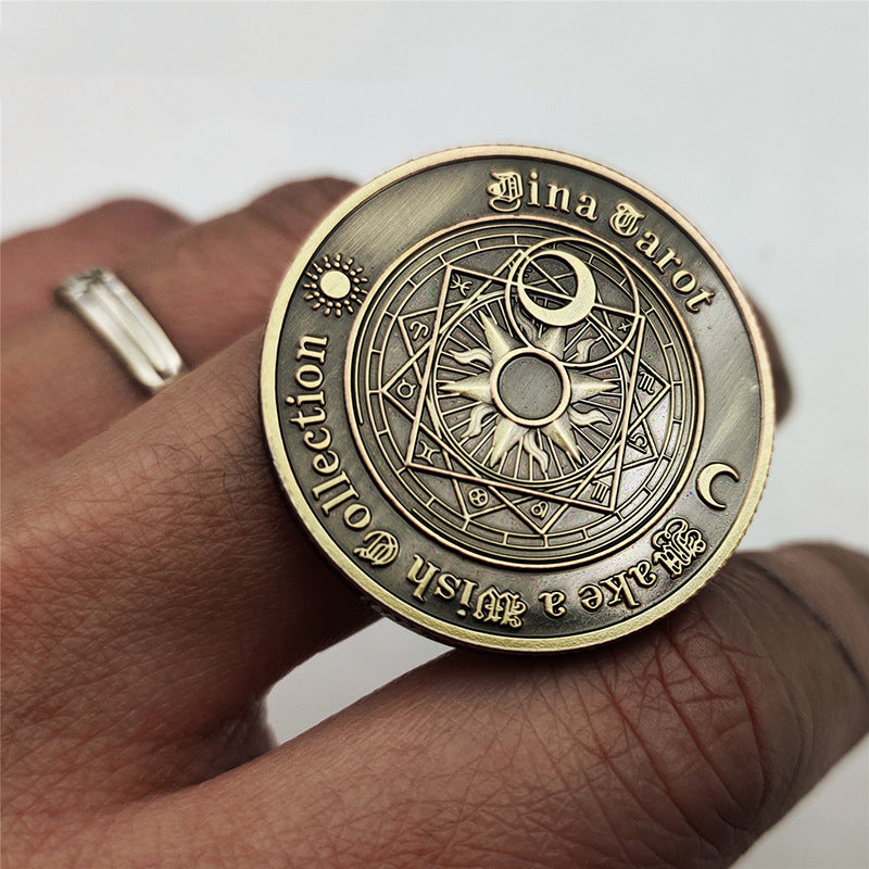 Euramerican Tarot Bronze Commemorative Coin