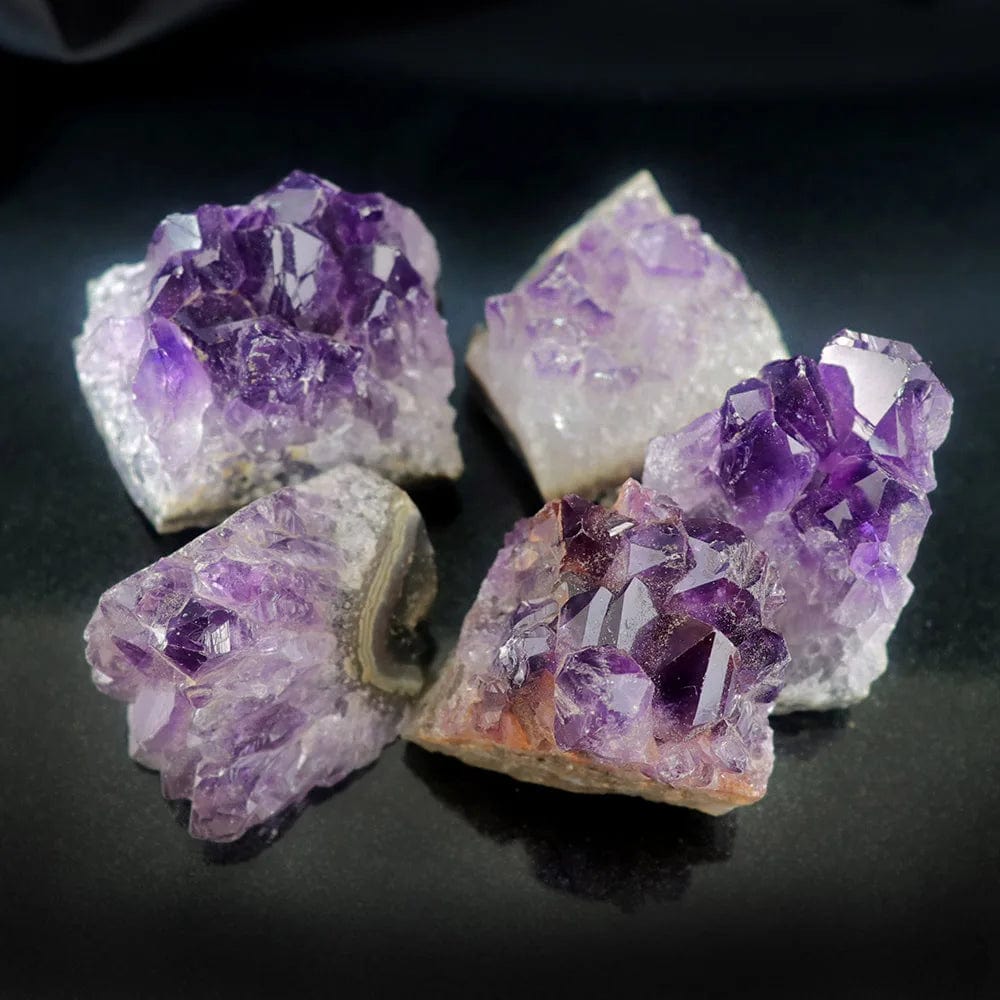 10-70g 30-50mm Amethyst Geode Natural Crystal Quartz Stone