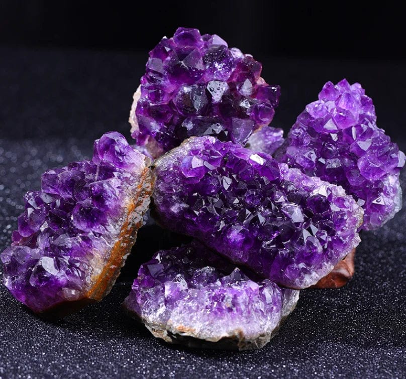 10-70g 30-50mm Amethyst Geode Natural Crystal Quartz Stone