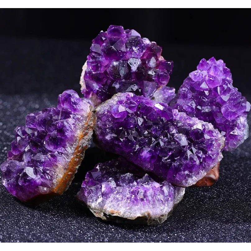 10-70g 30-50mm Amethyst Geode Natural Crystal Quartz Stone