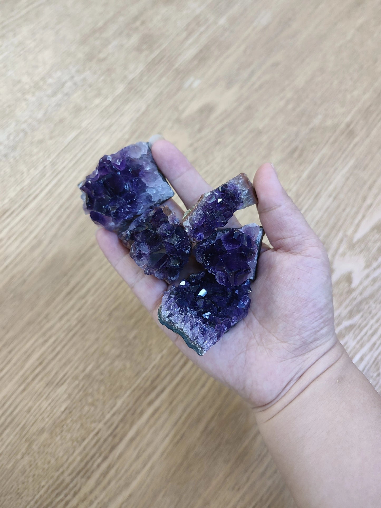 10-70g 30-50mm Amethyst Geode Natural Crystal Quartz Stone