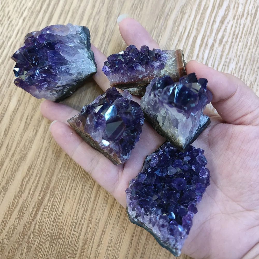 10-70g 30-50mm Amethyst Geode Natural Crystal Quartz Stone