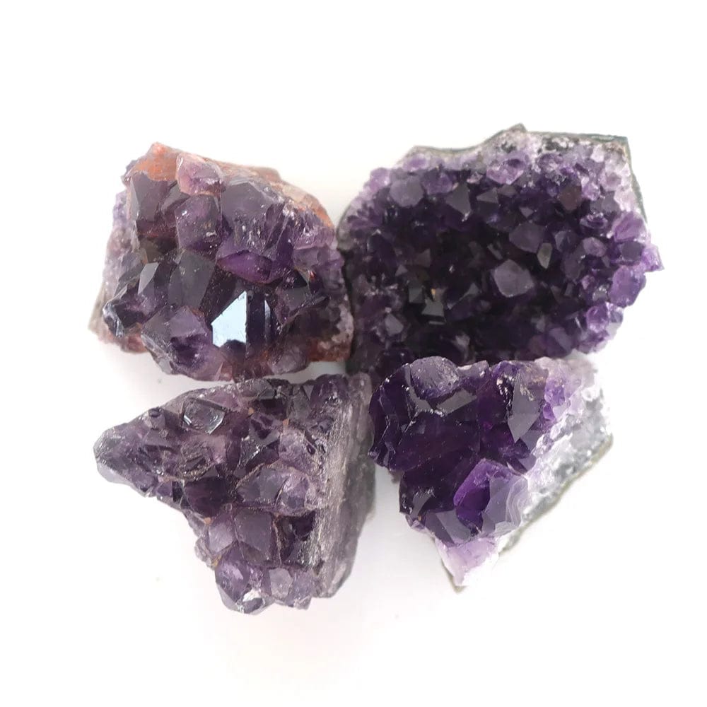 10-70g 30-50mm Amethyst Geode Natural Crystal Quartz Stone