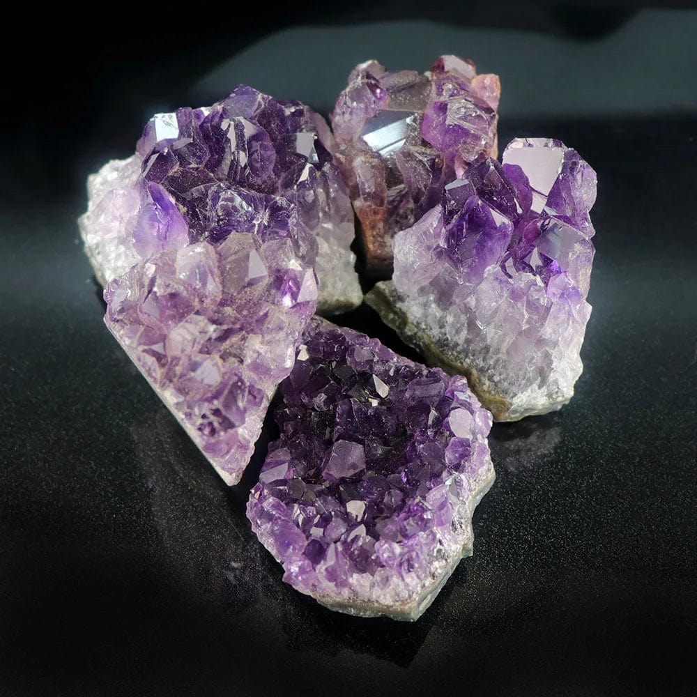 10-70g 30-50mm Amethyst Geode Natural Crystal Quartz Stone