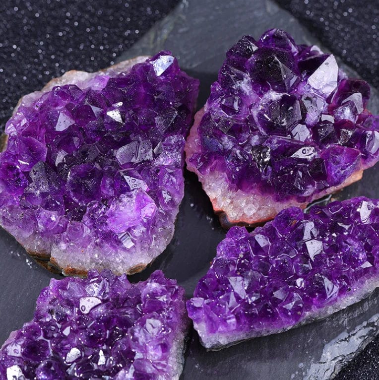 10-70g 30-50mm Amethyst Geode Natural Crystal Quartz Stone