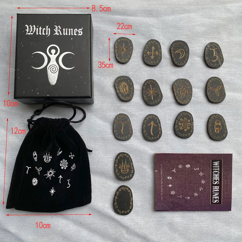 Wood Runes Stone Set Witches Rune Set