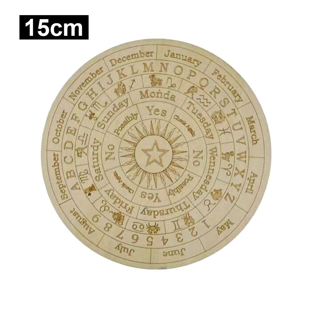 Creative Carved Divination Board Wooden Astrology Pendulum Boards