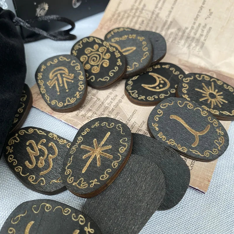 Wood Runes Stone Set Witches Rune Set