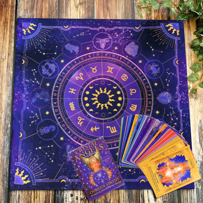 Tarot Tablecloth Tarot Cards Moonlight Flower Tablecloths