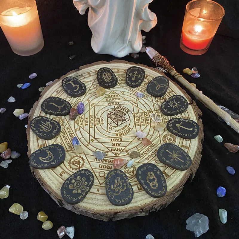 Wood Runes Stone Set Witches Rune Set