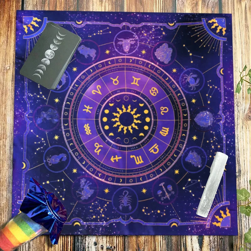 Tarot Tablecloth Tarot Cards Moonlight Flower Tablecloths