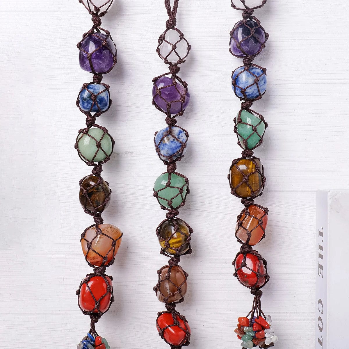 1PC Natural Crystal Chakra Pendant Tumbled Healing Stone