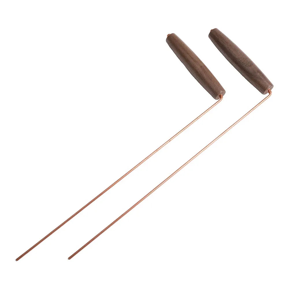 2pcs Pure Copper Metal Detector Rod