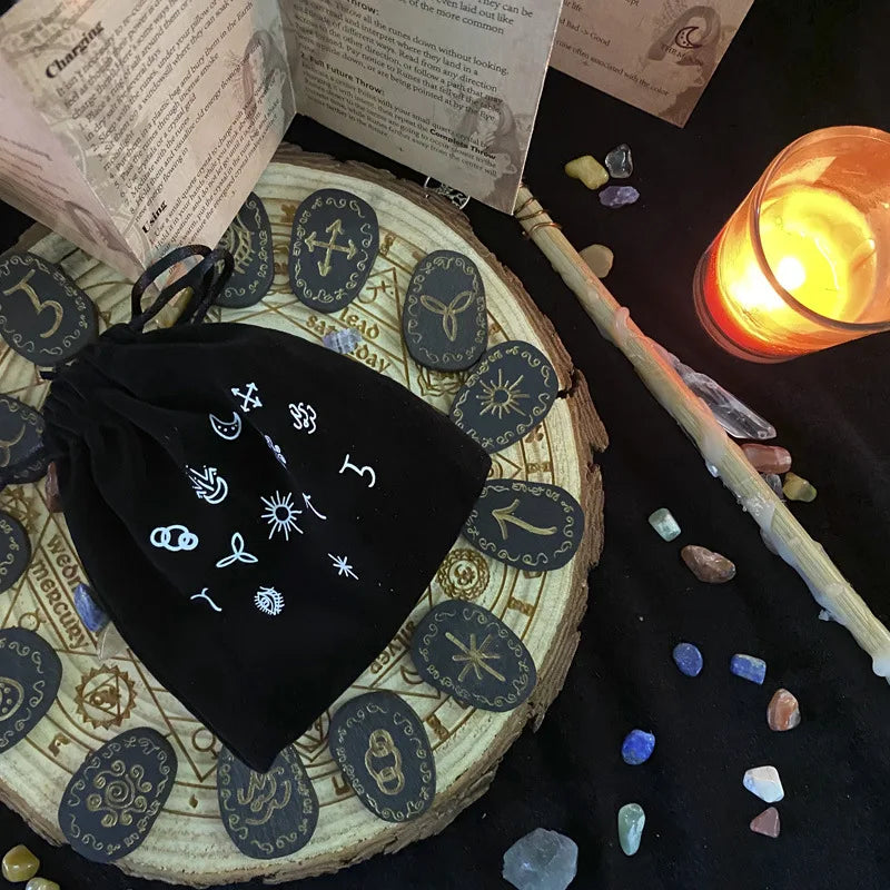 Wood Runes Stone Set Witches Rune Set