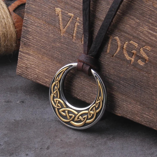 Retro Norse Viking Style Celtic Festival Wizard Pendant Necklace