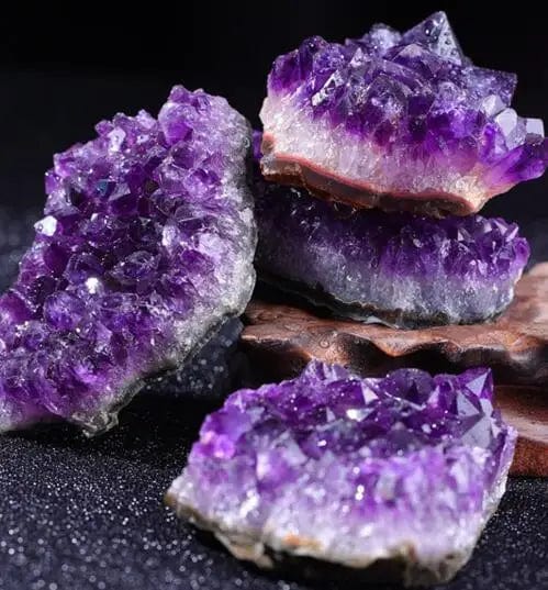 10-70g 30-50mm Amethyst Geode Natural Crystal Quartz Stone