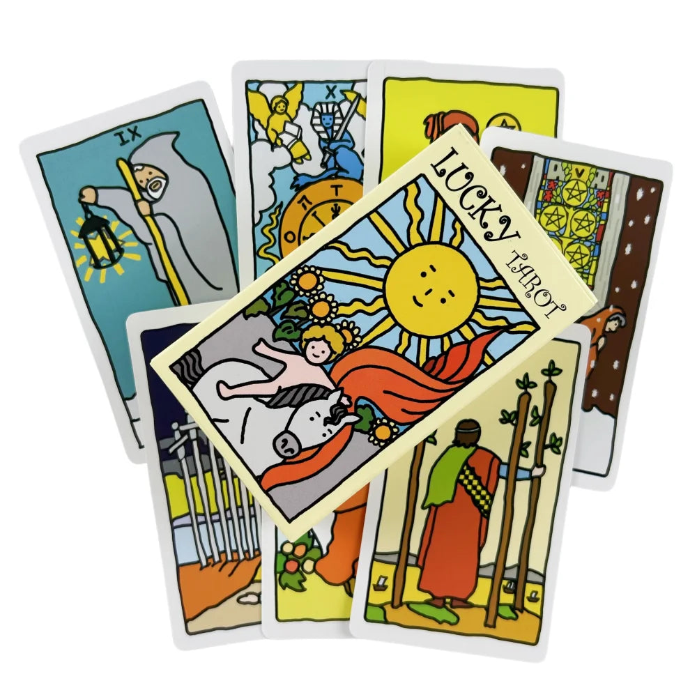 Lucky Tarot Cards Of Rider Divination Fortune Telling Oracle