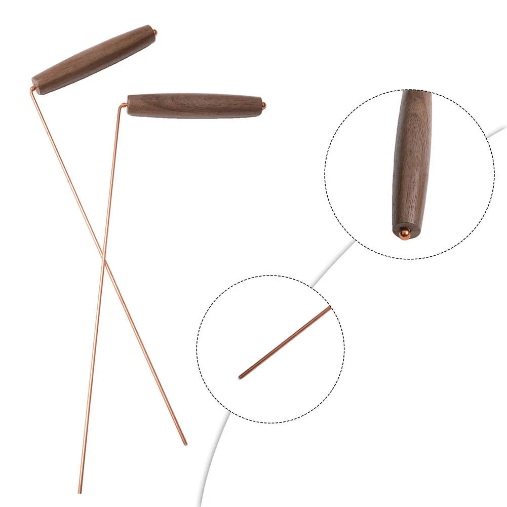 2pcs Pure Copper Metal Detector Rod