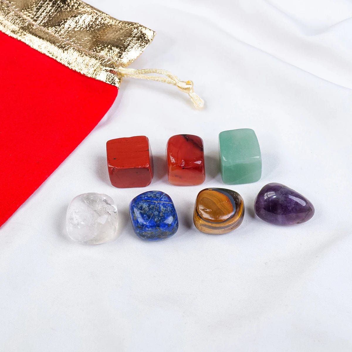 1PC Natural Crystal Healing Gem 7 Chakra Set Tumbled Stones