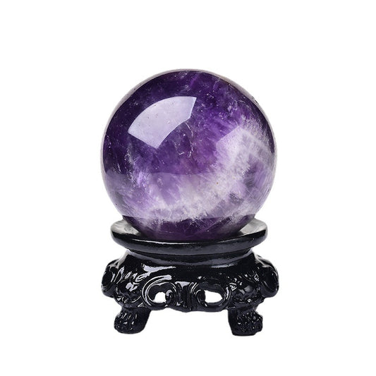 Crystal Fantasy Purple Ball Polished Gemstone Crystal Ball